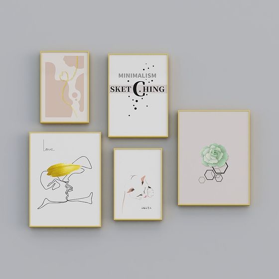 글로리어스 굿 페인팅 - 모던 심플리시티 - L-패키지 36 - 장식용 페인팅