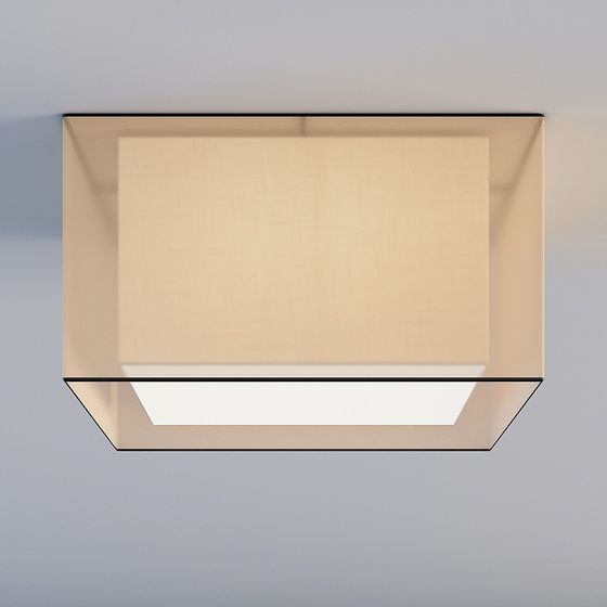 Stylish Low-Polygon Ceiling Light 3D model