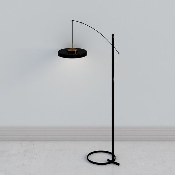 Elegant Minimalist Floor Lamp 3D model