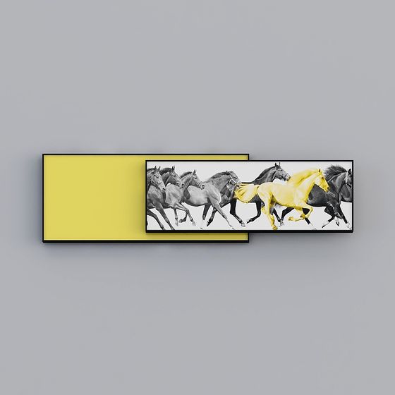 Galloping Herd 3D model