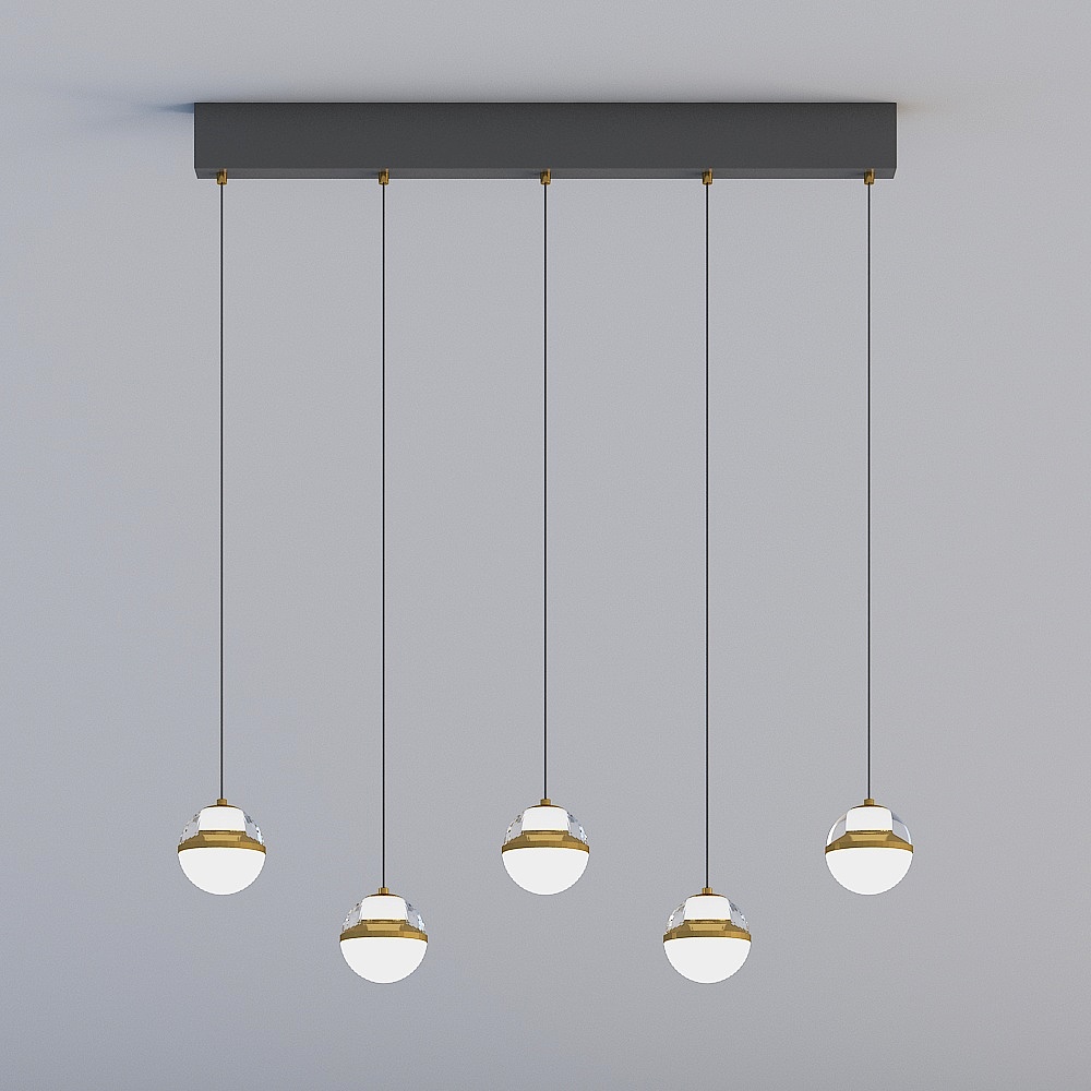 Stylish Pendant Light 3D model for Modern Interiors