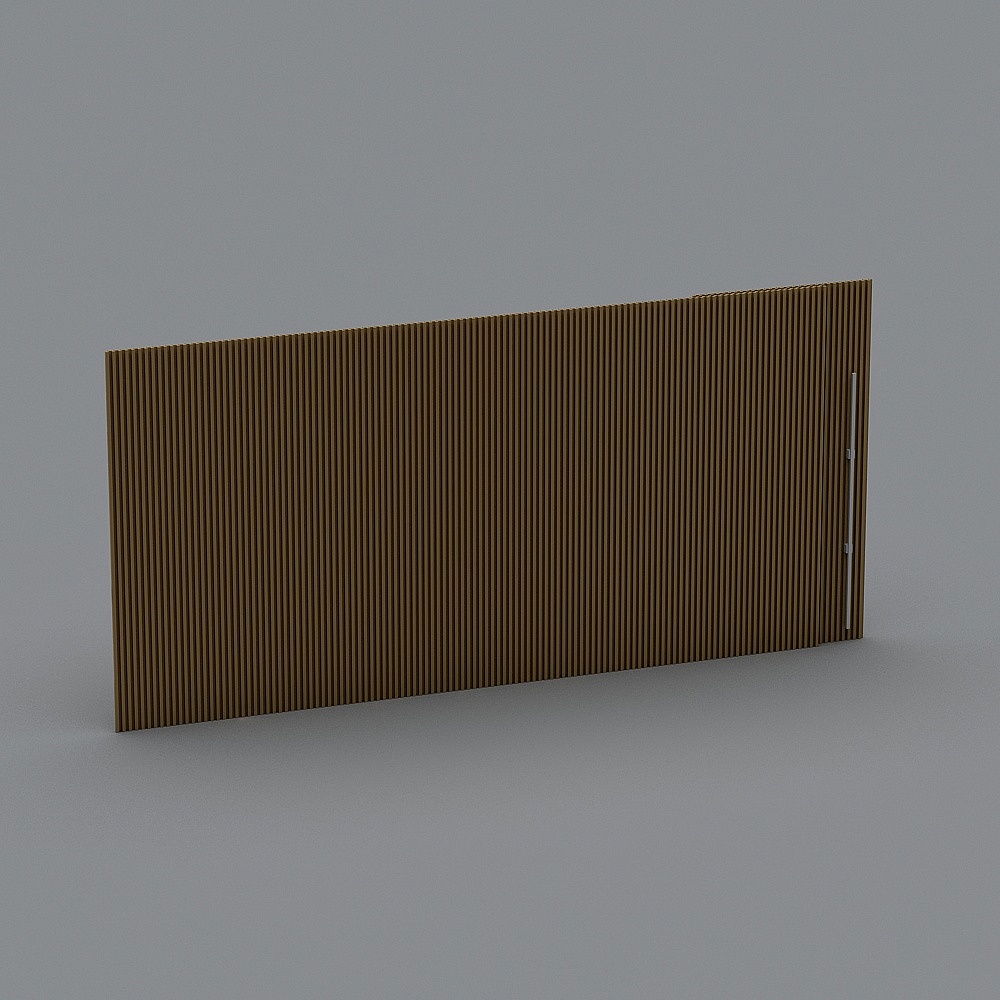 Striped Screen 3D model in Low Poly Style