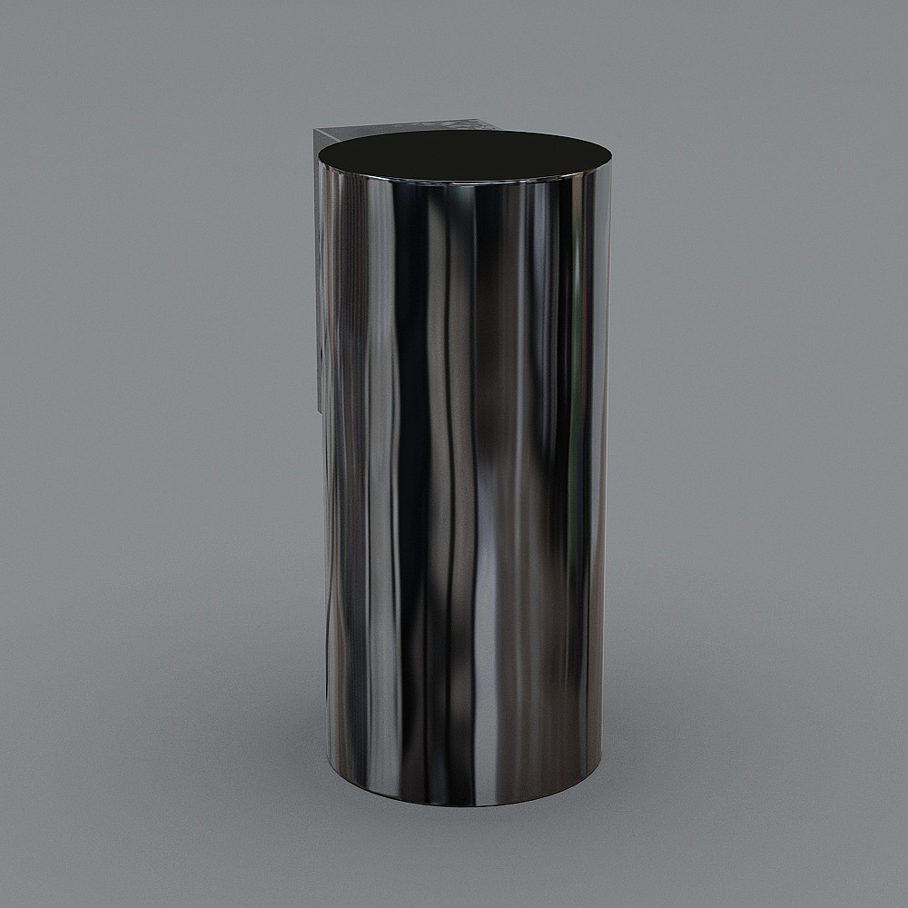 Shiny Cylinder 3D model for Modern Design