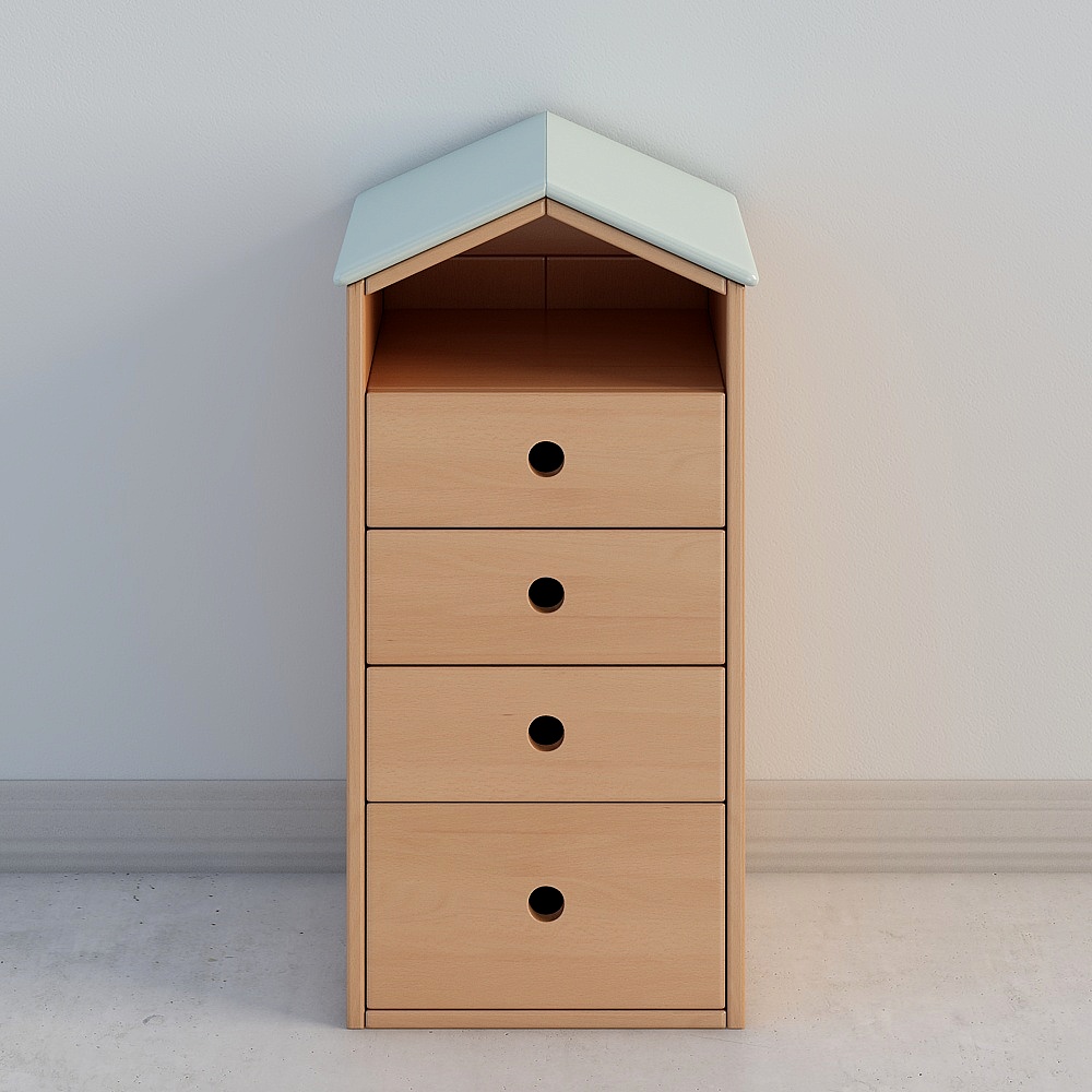 SOURCE Wood - Dream House - Y55F01 - Children's Bucket - High Four Drawers