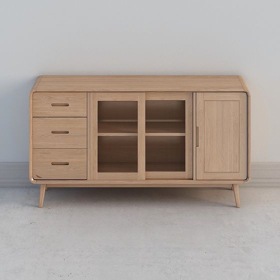 Nordic Style Storage Cabinet 3D model