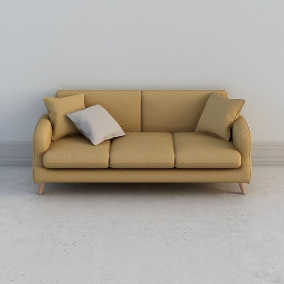 Modern Minimalist Polygon Sofa 3D model
