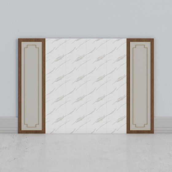 Stylish Marble Screen 3D model for Elegant Spaces