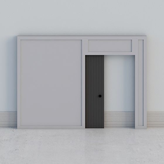 Modern Minimalist Door Frame 3D Model