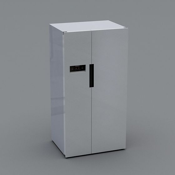 Sleek Compact Refrigerator 3D Model