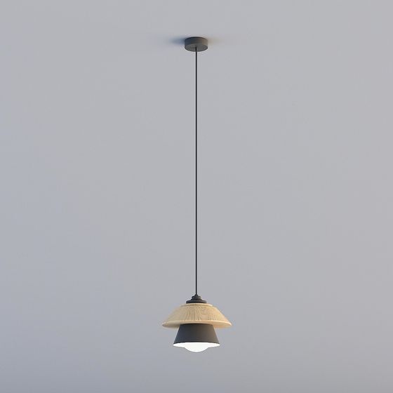 Modern Minimalist Low-Poly Chandelier 3D model