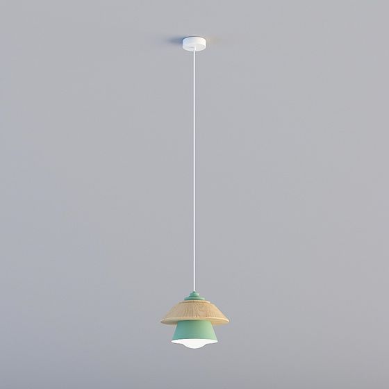Minimalist 3D Pendant Light Model for Modern Interiors