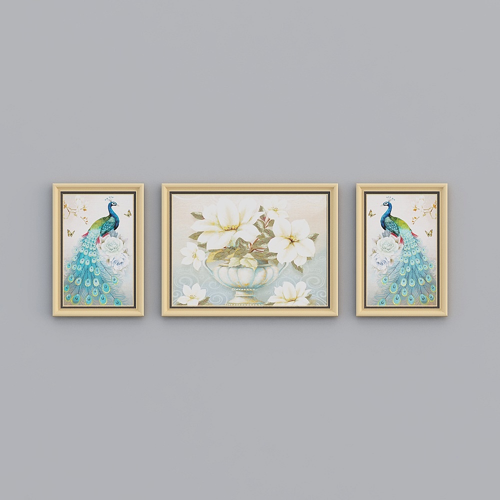 Glory - European-GJN-2051-2052-2053 - Animal Pattern Decorative Painting