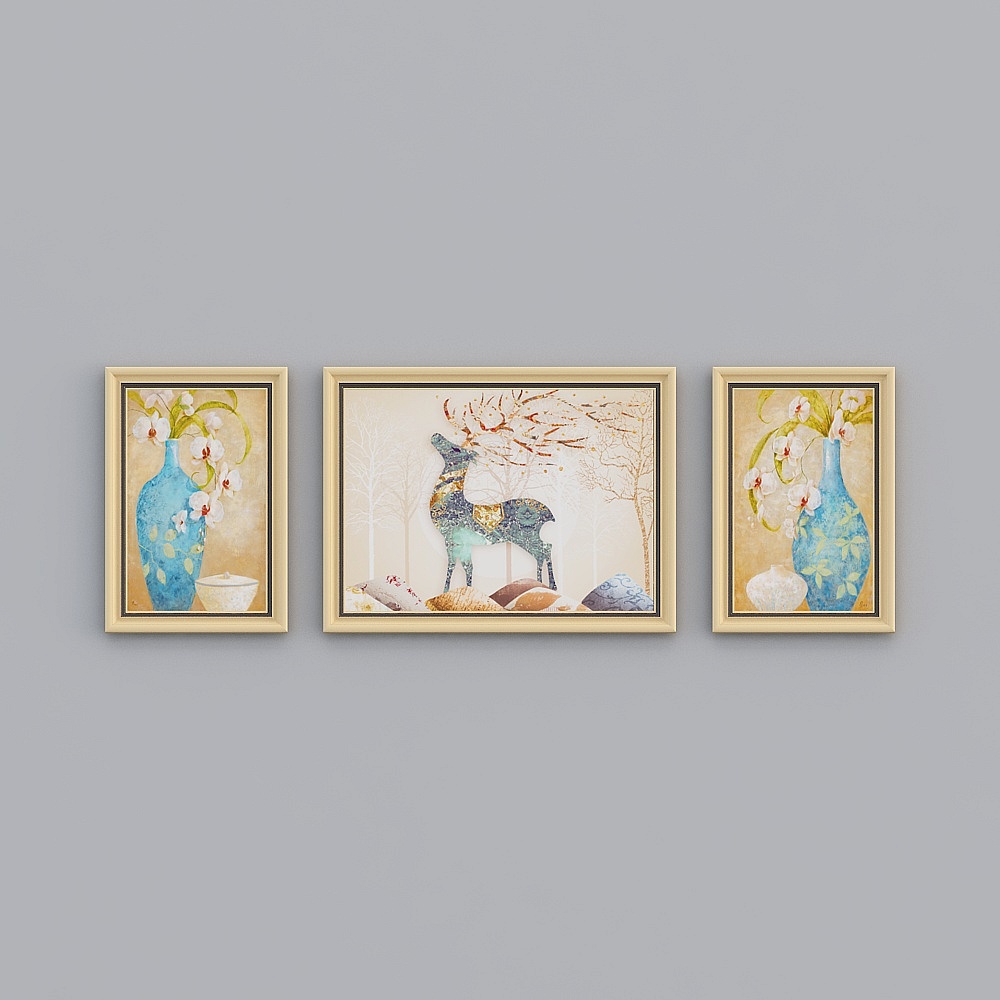 Glorious Good Painting - European-GJN-3686-9763-3688 - Animal Pattern Decorative Painting