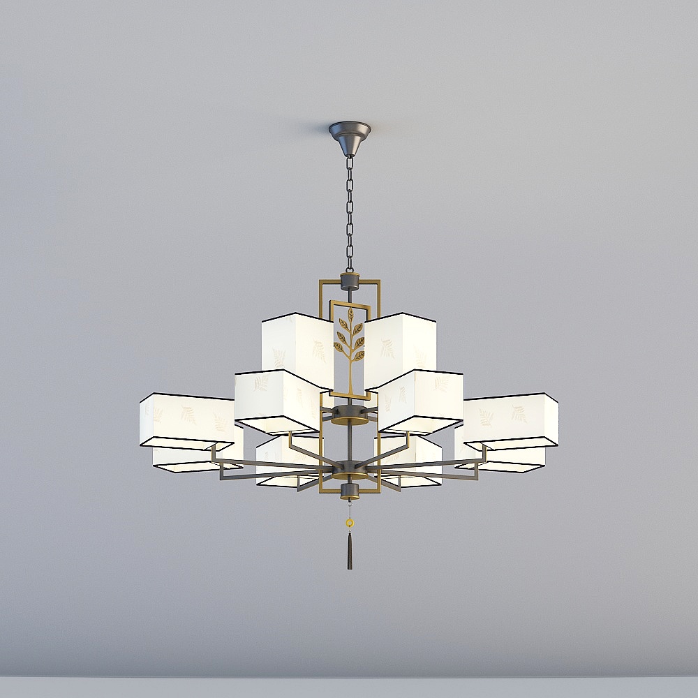 Đèn 3D là Đèn chùm HX-New Chinese Guest Restaurant - H816-12