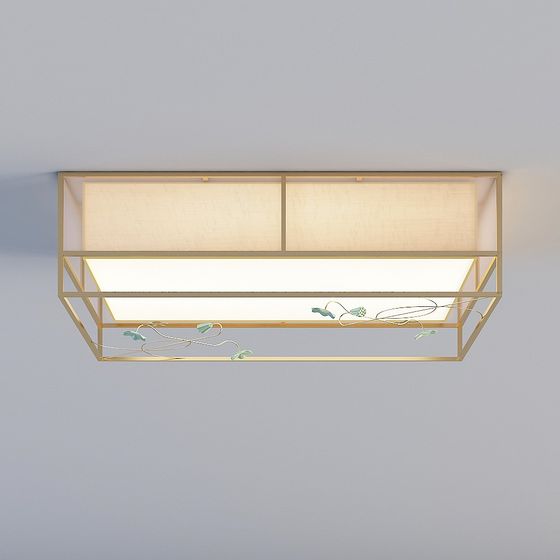 Stylish Ceiling Light 3D model for Contemporary Spaces