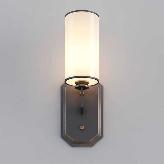 Elegant 3D Wall Lamp Model for Modern Interiors
