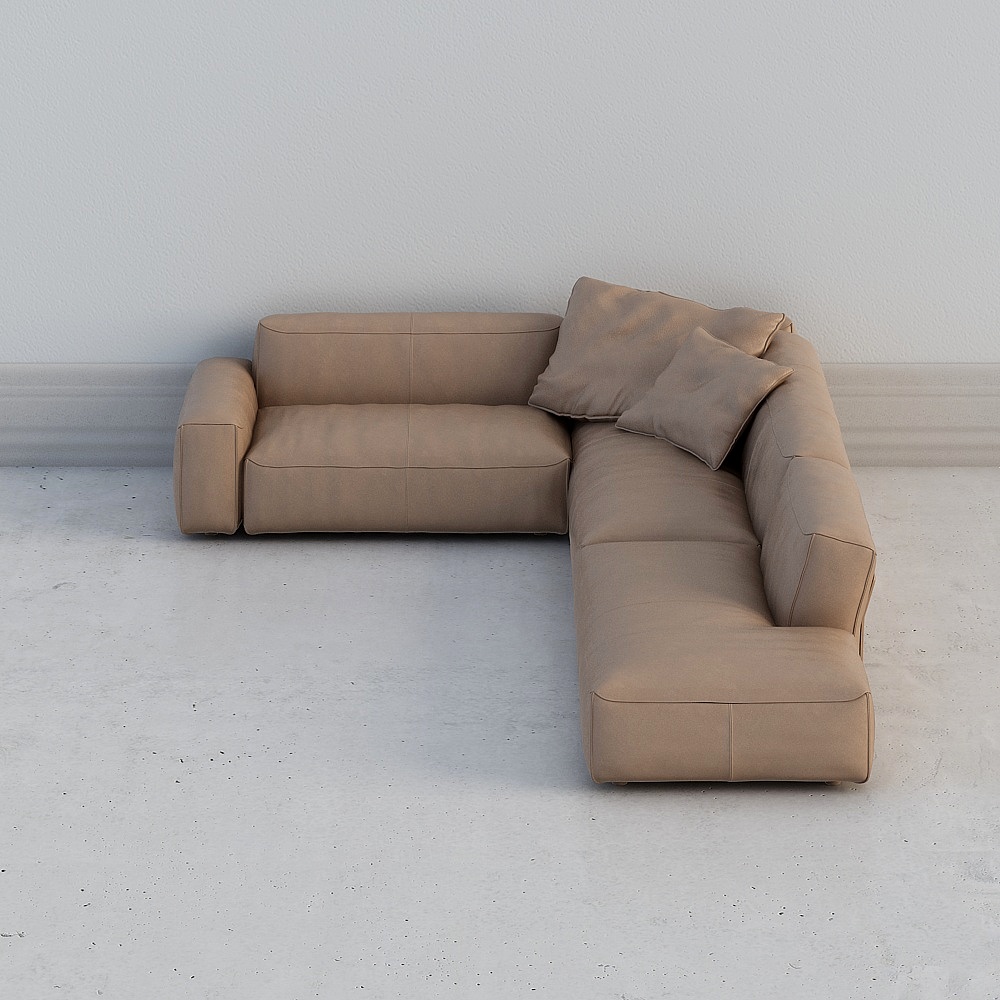 L-образный диван.