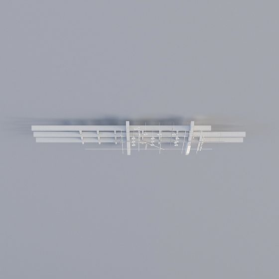 Futuristic Low-Polygon Bridge 3D model