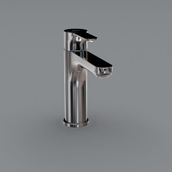 Elegant Low-Poly Faucet 3D model Design