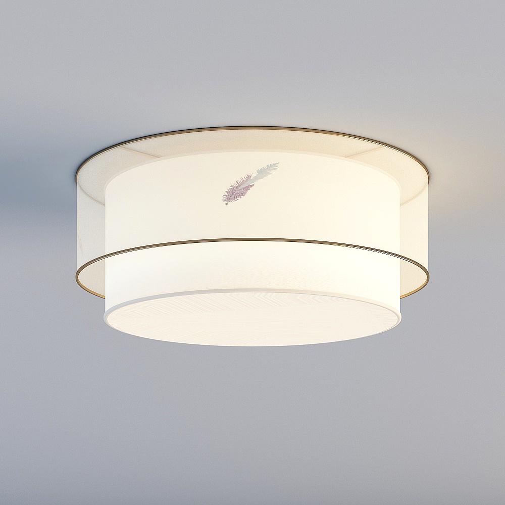 Stylish Ceiling Light 3D model for Modern Interiors