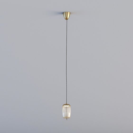 Modern Minimalist Chandelier 3D model