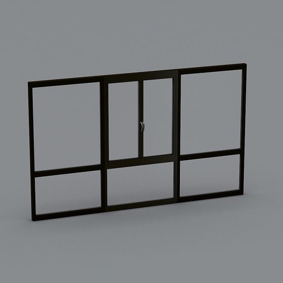 Modern Low-Polygon Window 3D model