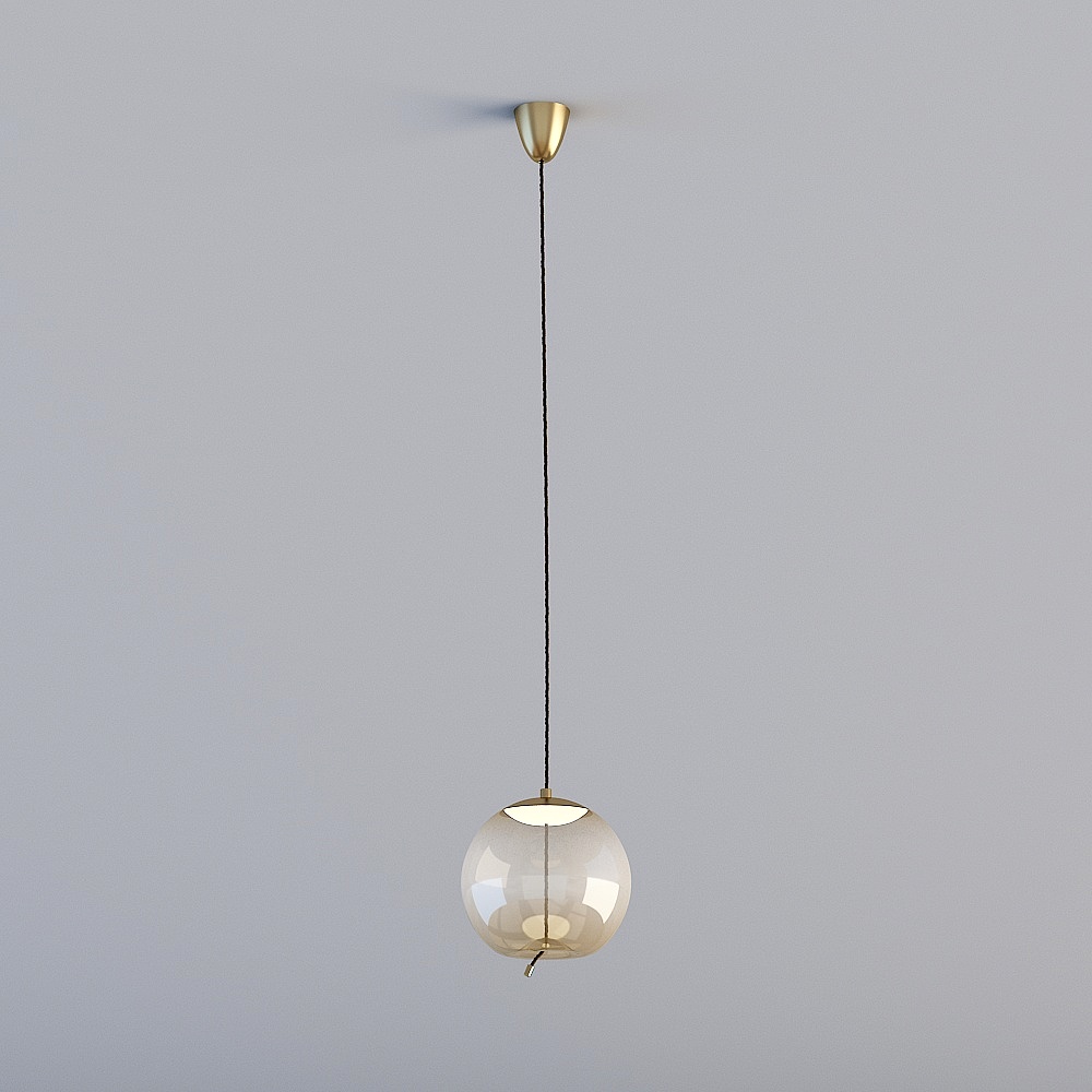 3D lights are all GRN-Nordic Minimalist Bar Cafe Restaurant Personality Creative Glass Hemp Rope Chandelier - MD3179-B Cognac