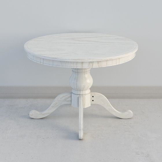 Vintage Round Table 3D model for Modern Design