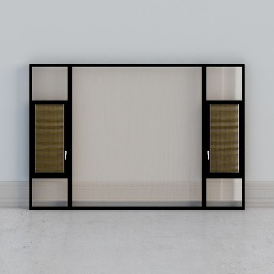 Low Poly Glass Door 3D model for Modern Aesthetics