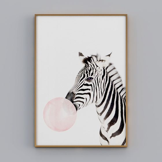 Zebra Bubblegum 3D Model