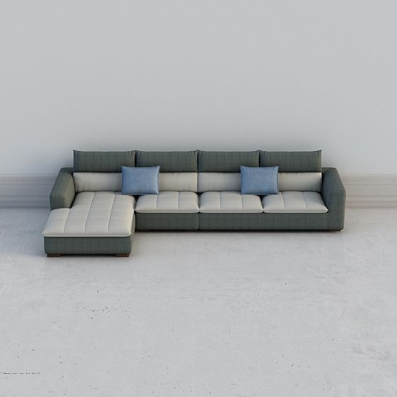 Urban Comfort 3D model Sofa - Modern Minimalist Design