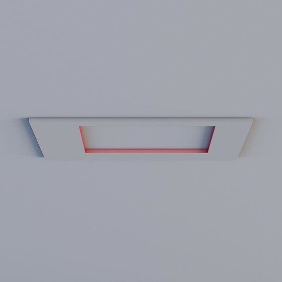 Stylish Embedded Light Cove 3D model for Modern Interiors