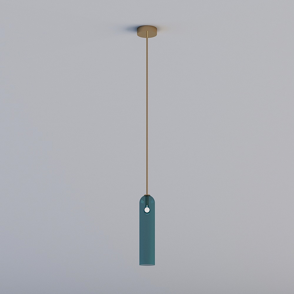 3D lights are all MY-Postmodern minimalist light luxury restaurant bedroom glass chandelier-SB-17