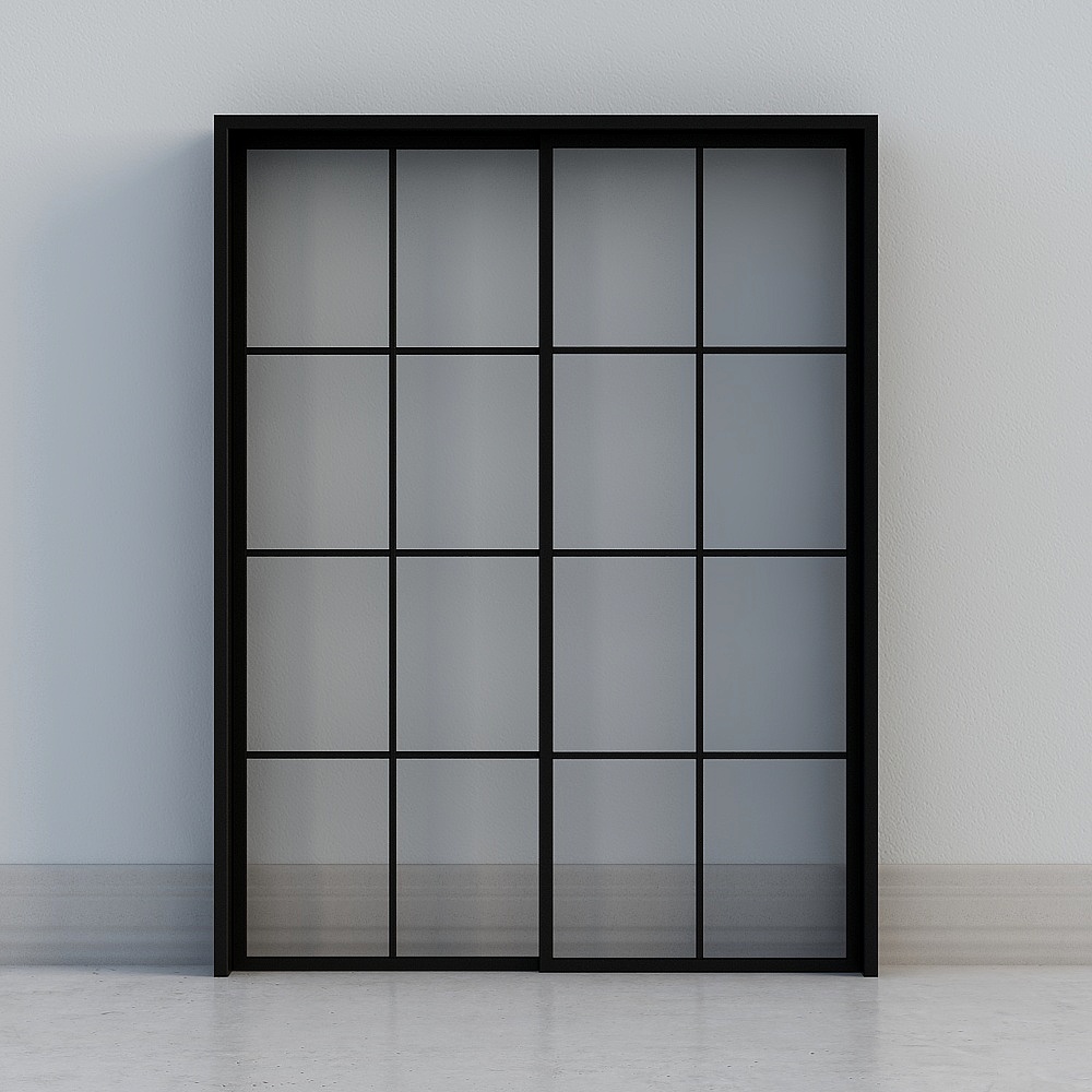 Porte coulissante en verre