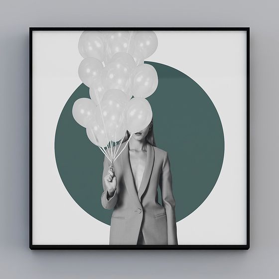 Balloon Lady 3D Model - Fusion of Art and Technology