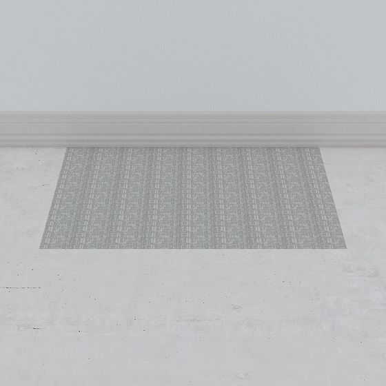 Low-Poly Concrete Rug 3D model