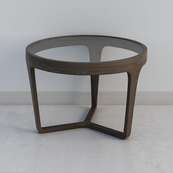 Geometric Light Round Table 3D model