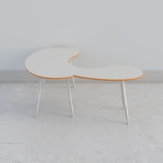 Sleek Low-Polygon Coffee Table 3D model