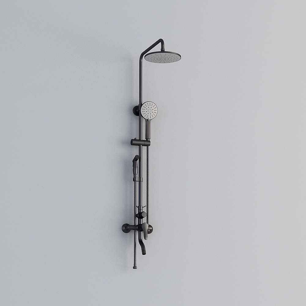 Minimalist Shower System 3D model