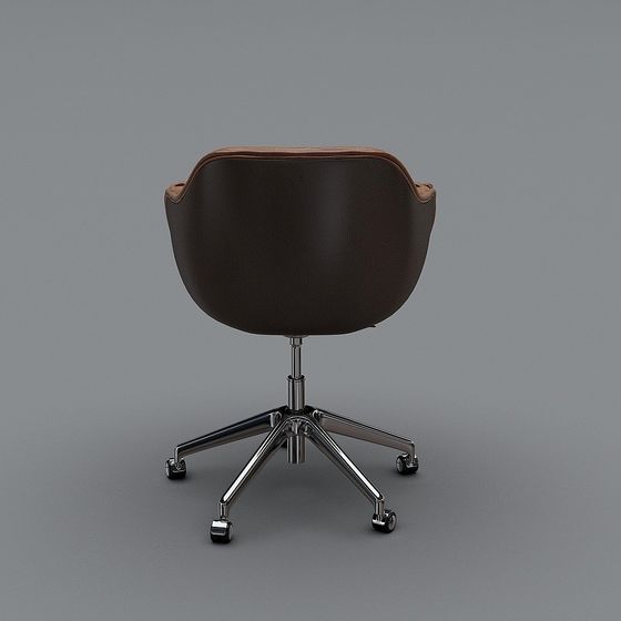 Elegant Low-Poly Office Chair 3D model