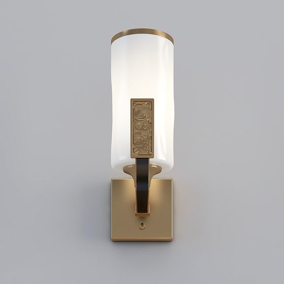 Elegant Wall Lamp 3D Model for Modern Interiors