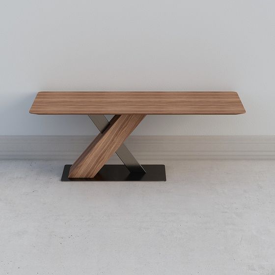 Cross Desk 3D model for Stylish Interiors