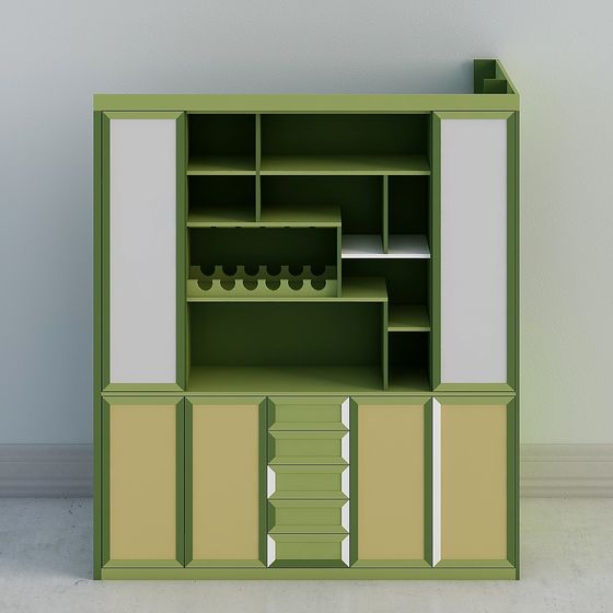 City Oasis Bar Cabinet 3D model for Stylish Interiors