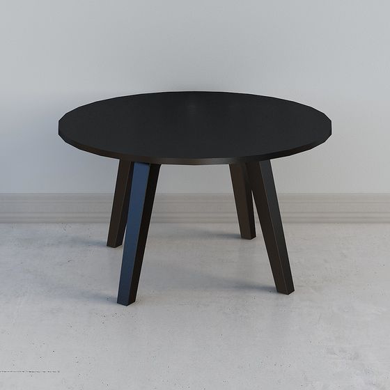 Stylish Low-Polygon Round Table 3D model
