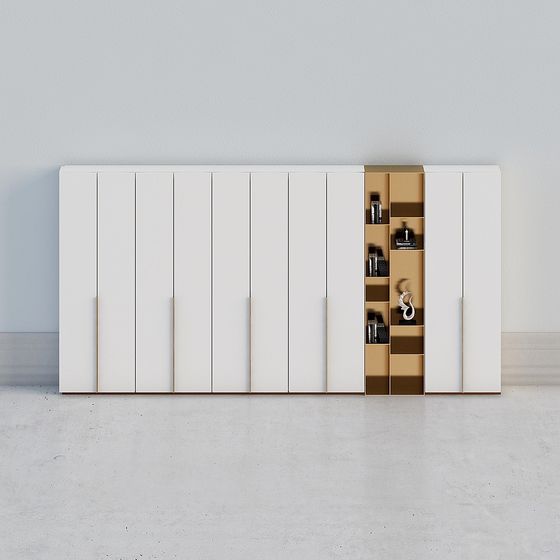 Stylish Urban Bookshelf 3D model for Creative Spaces