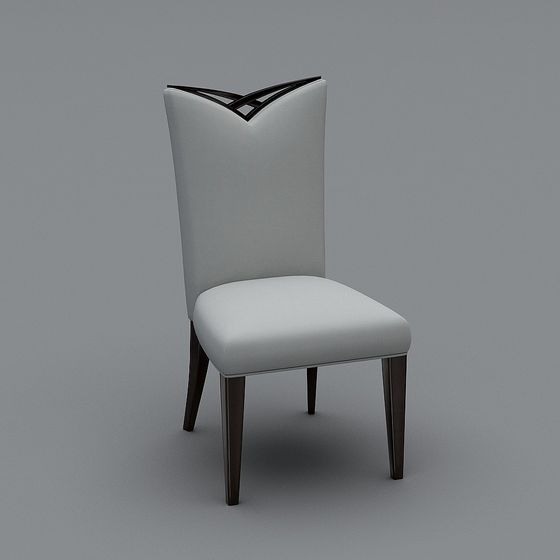 Elegant Low-Poly Chair 3D model