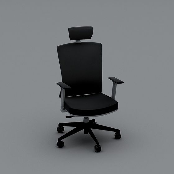 Elegant Low-Poly Office Chair 3D model