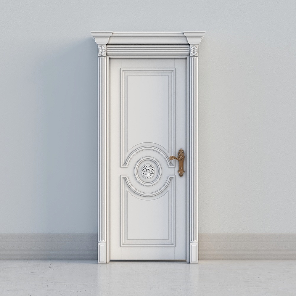 traditional white door