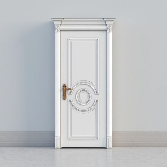 Elegant Low-Poly High-Detail 3D Model Door