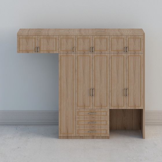 Stylish Functional Storage Cabinet 3D model